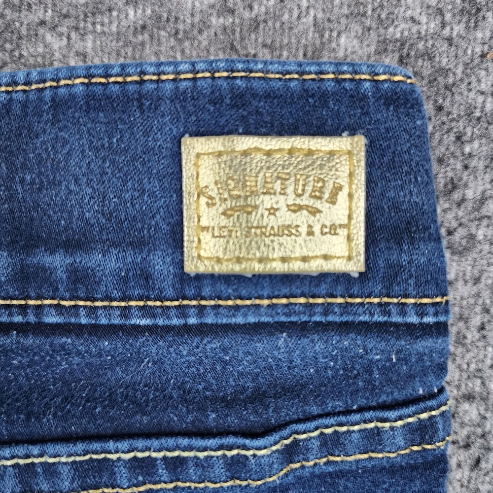 Signature Levi‎ Strauss Pull-On Skinny Jeans Womens 4L W27 L32 Totally Shaping - Picture 3 of 7